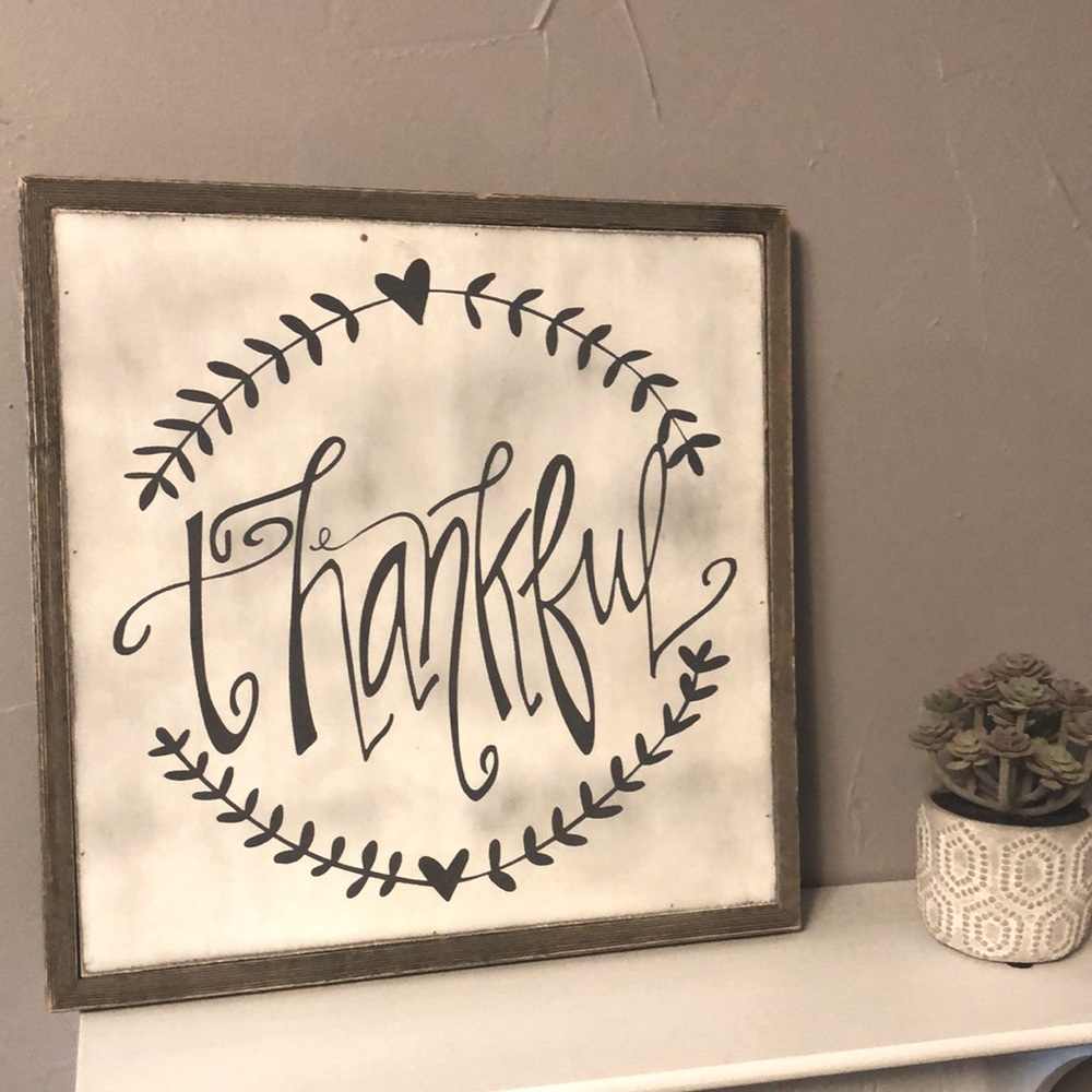 HOBBY LOBBY rustic Thankful sign